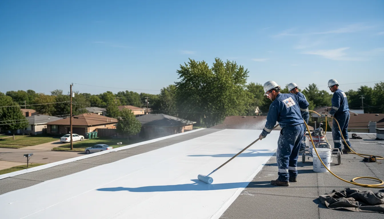 Commercial roof coating in Mills, PA near me